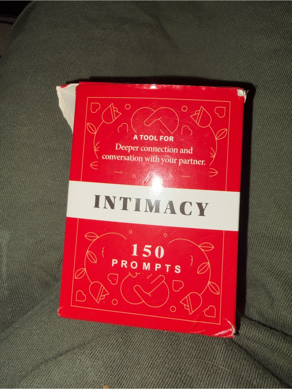Intimacy 150 Prompts Conversation Deck - Red